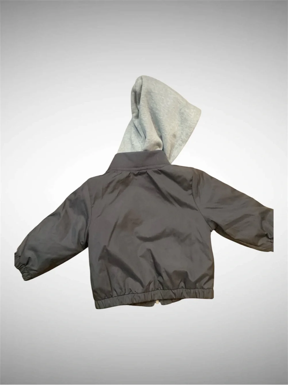 Carter’s Boys Hooded Varsity Bomber Jacket 12 Months Zip-Up Fleece Lined